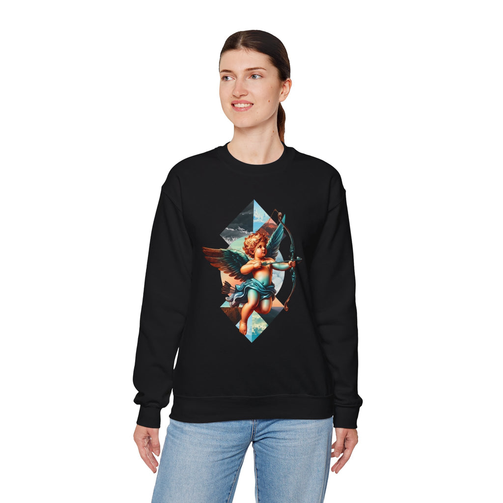Cupid's Bow Blue + Arrow - Love, Infiniti Unisex Crewneck Sweater