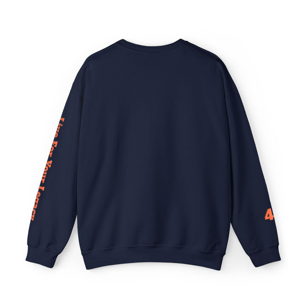 Blade Legacy Puff Stencil Orange Crewneck Sweater