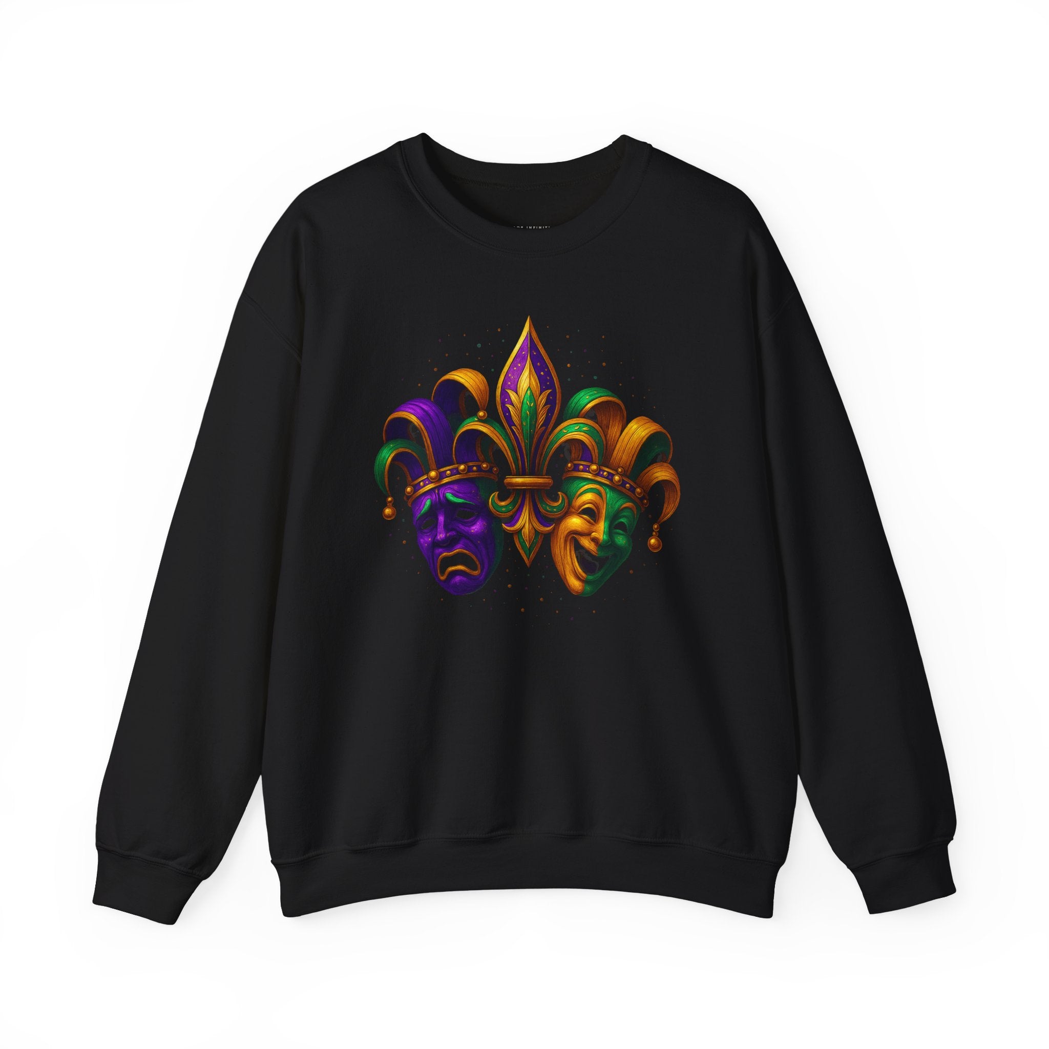 Mardi Gras Mask/Faces Unisex Crewneck Sweater