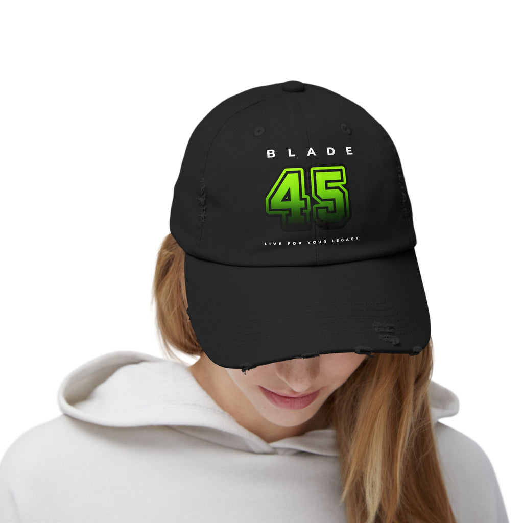 Blade 45 Neon Green/Black Ombre Hat/Cap