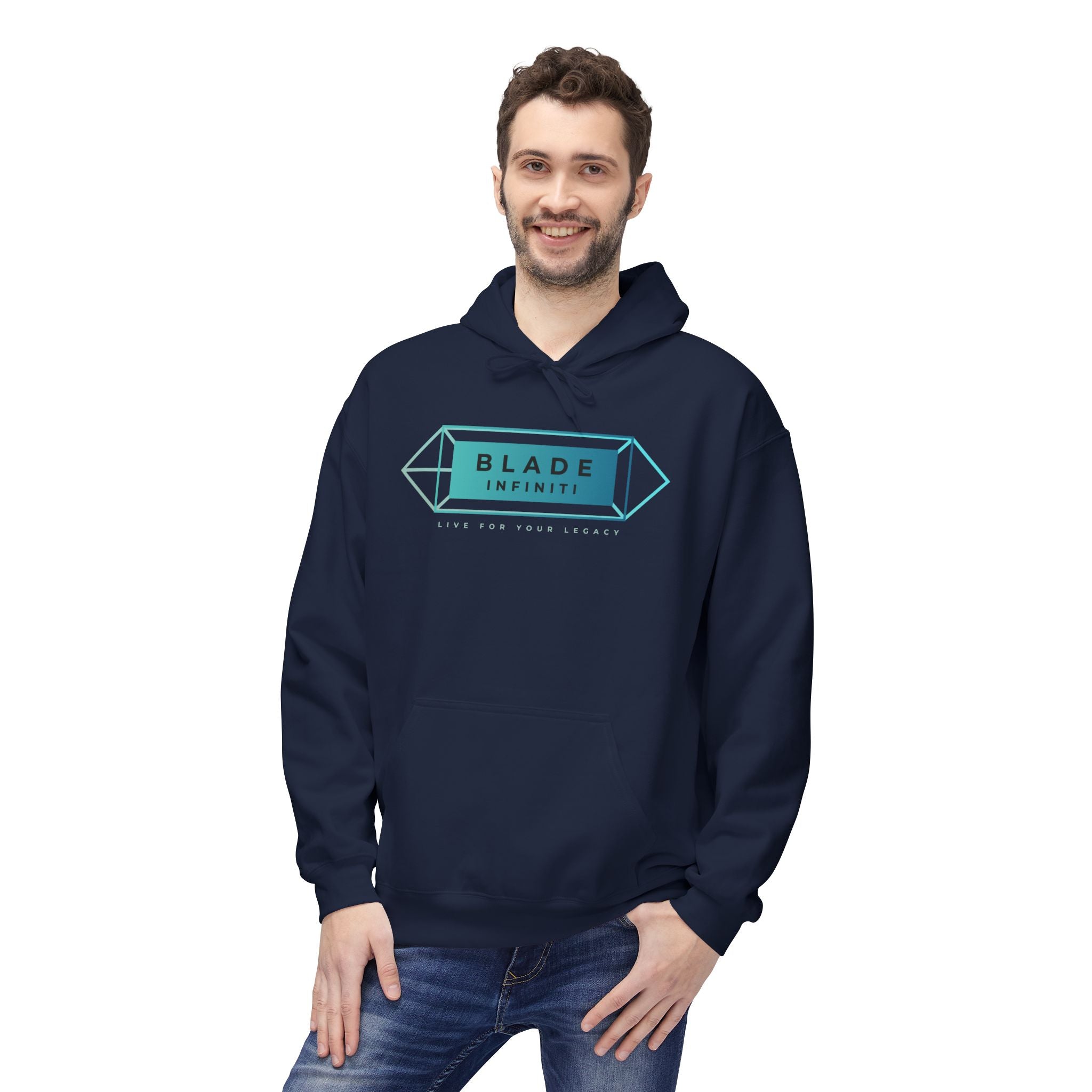 Cupid's Bow Blue + Arrow - Love, Infiniti Hoodie