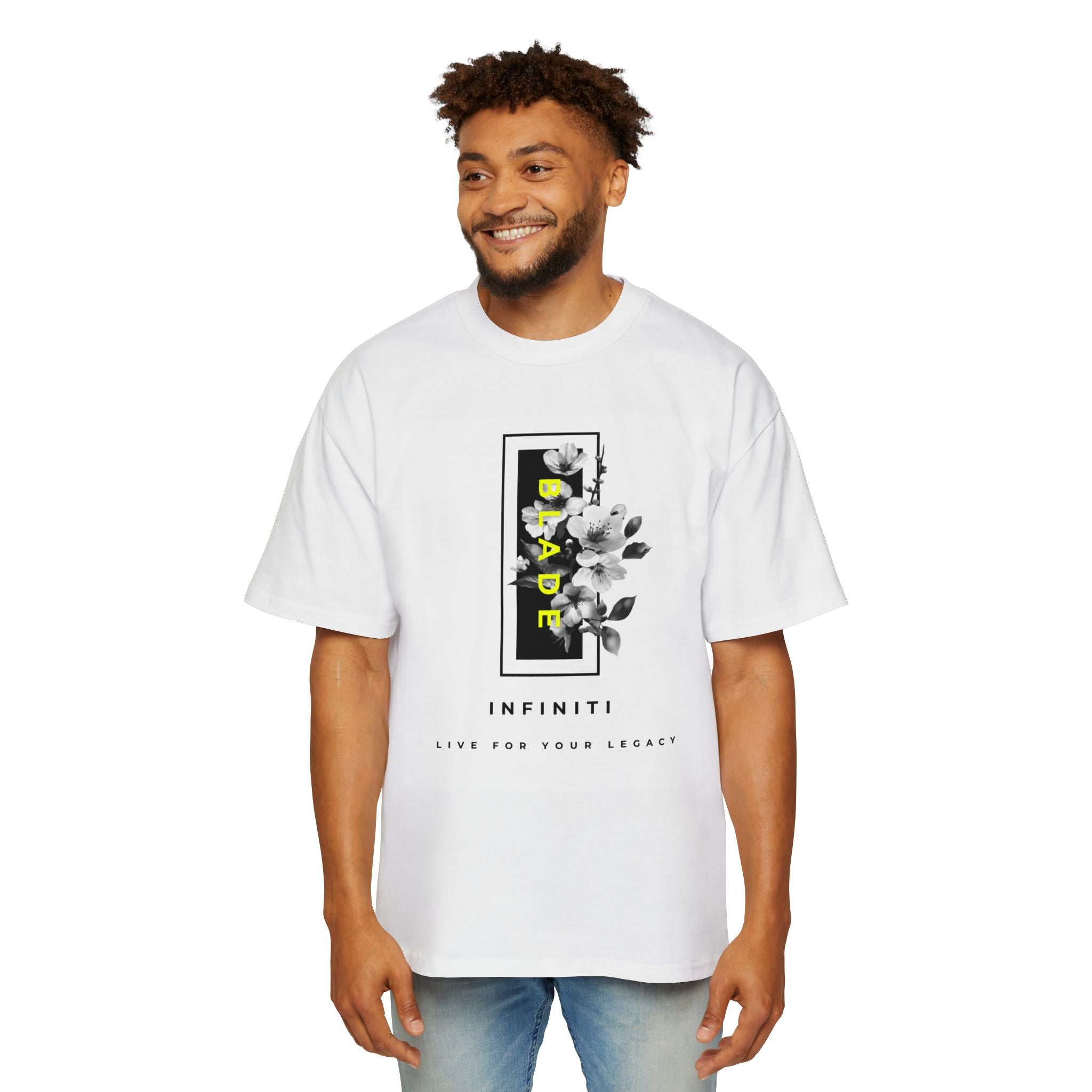 Bloom Bae White Heavy Oversized T-Shirt