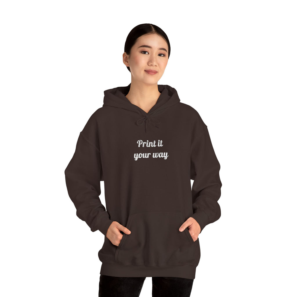 Custom Embroidered Unisex Hoodie – Ethically Sourced Cotton Blend