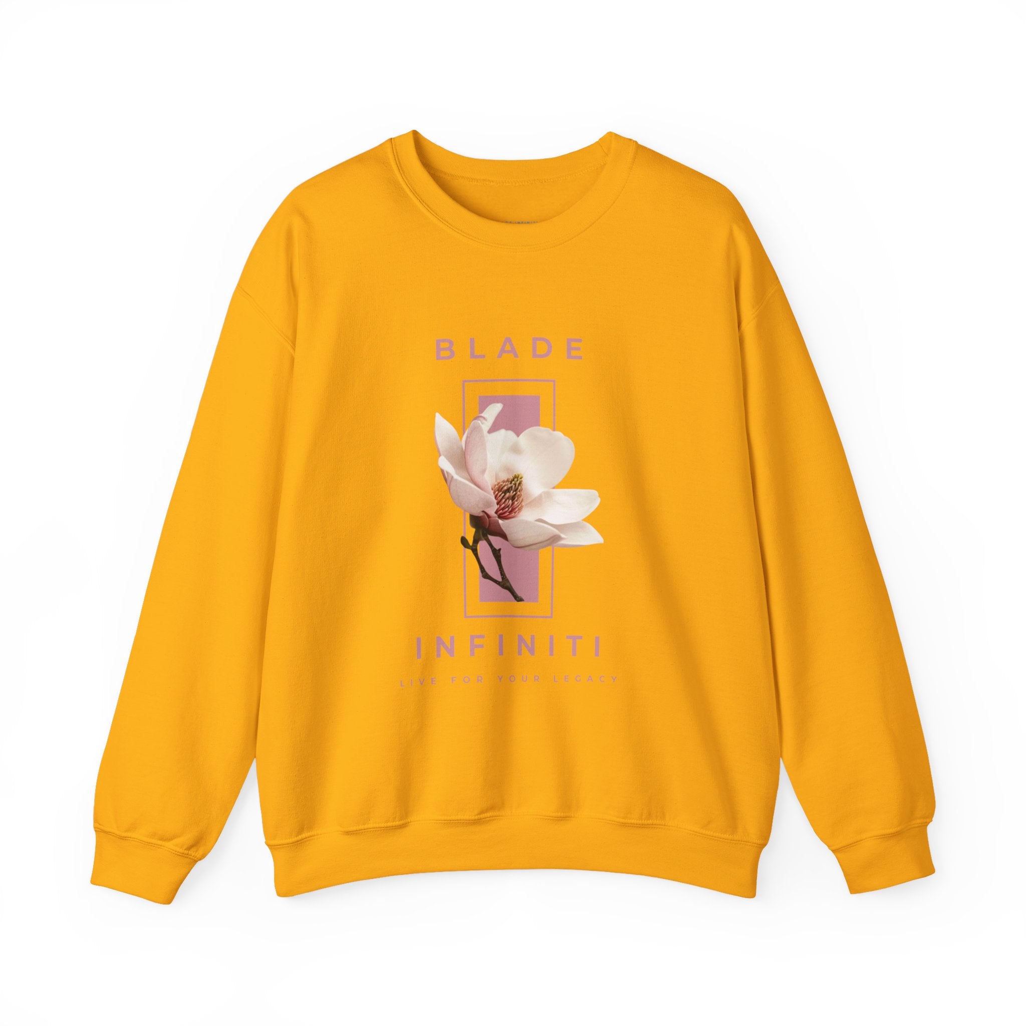 Essence of Infiniti Pink/Cream Floral Crewneck Sweater