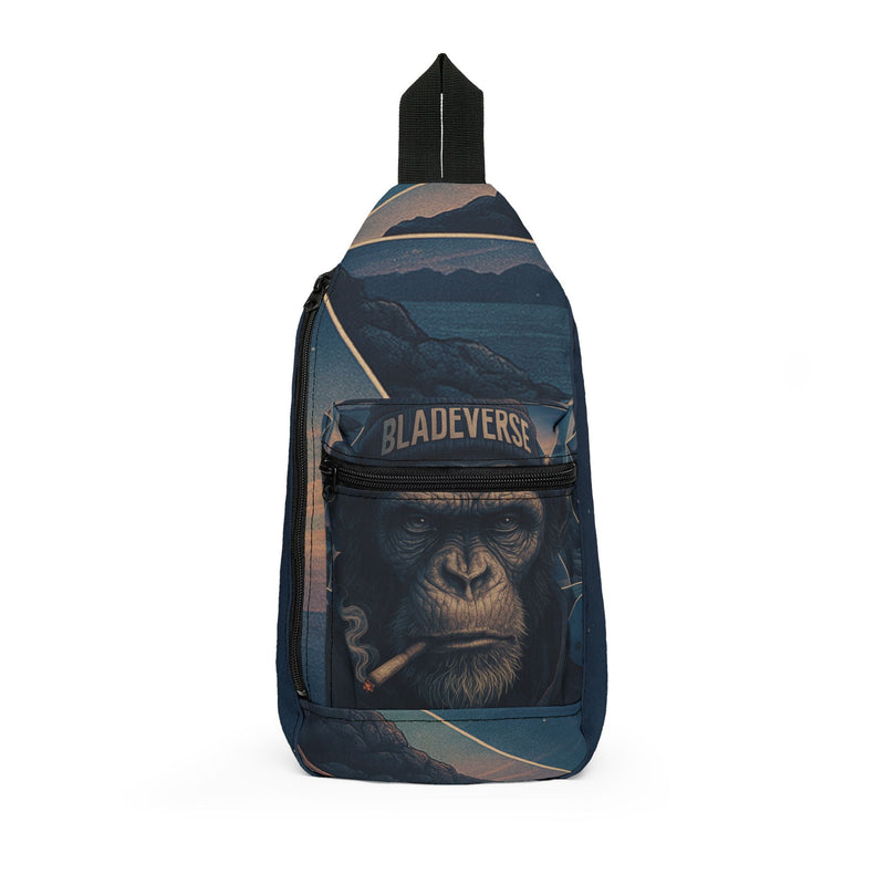 Version 2 Weed/Pot Monkey Crossbody Backpack