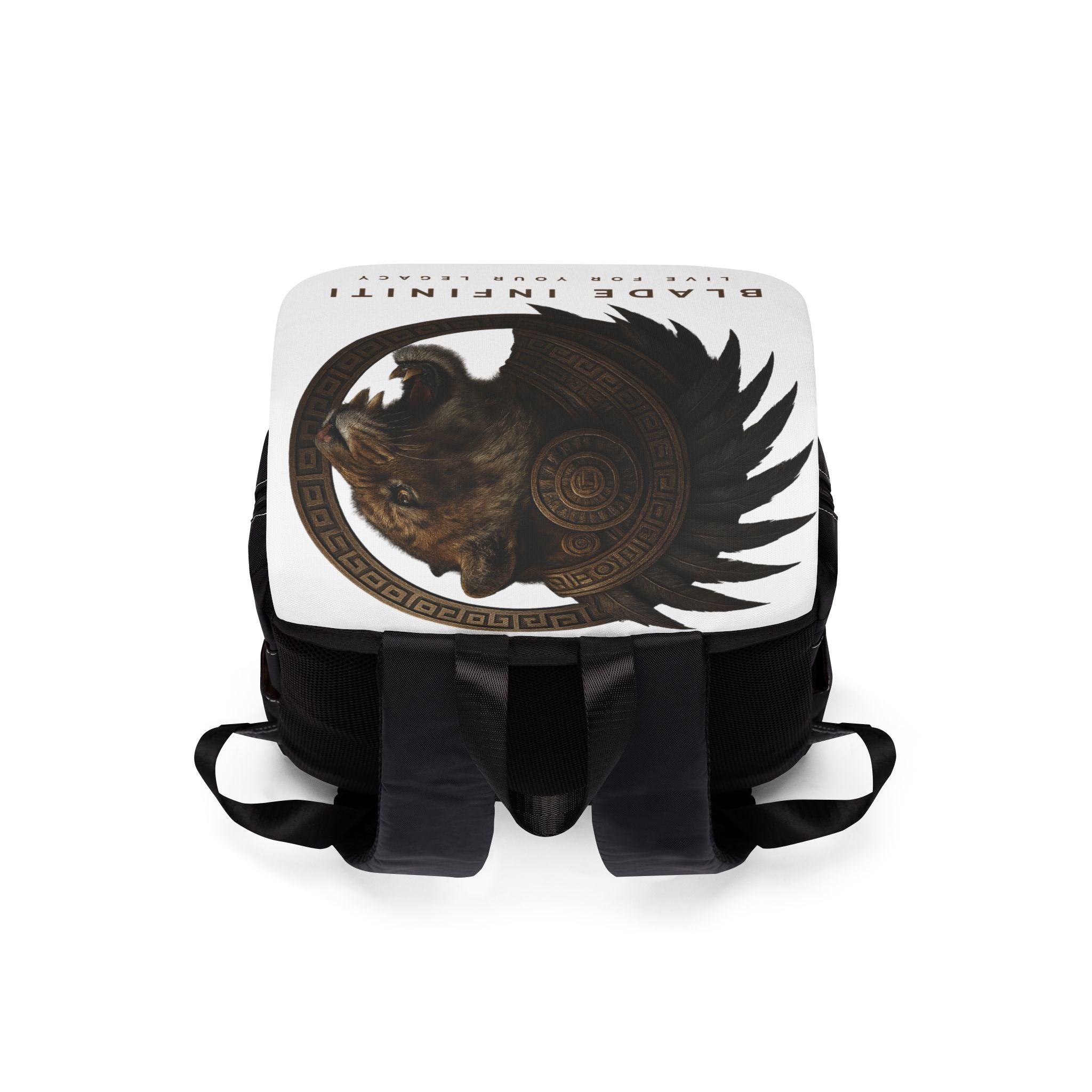 Aztec Tiger Shoulder Backpack - White