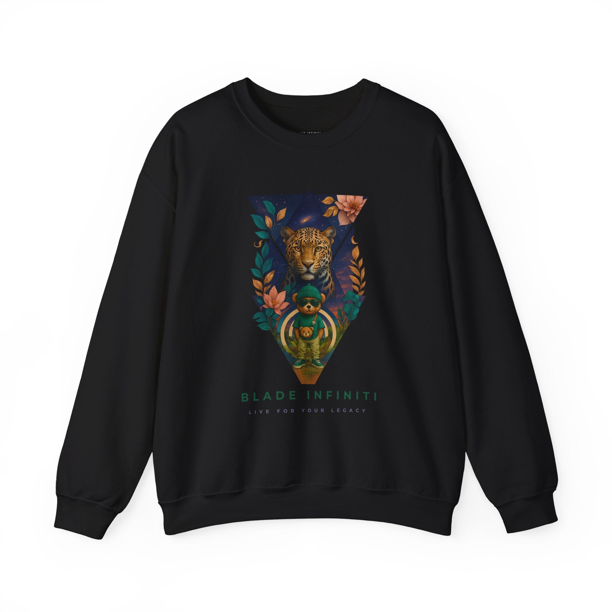 Bladeverse Galactic Teddy/Leopard Unisex Crewneck Sweater