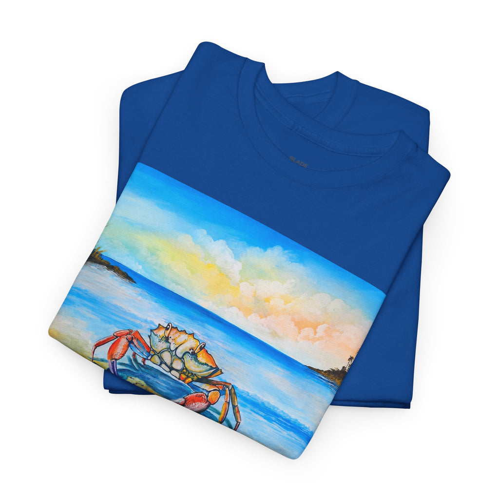 Coastal Crab Beach Sunset T-Shirt