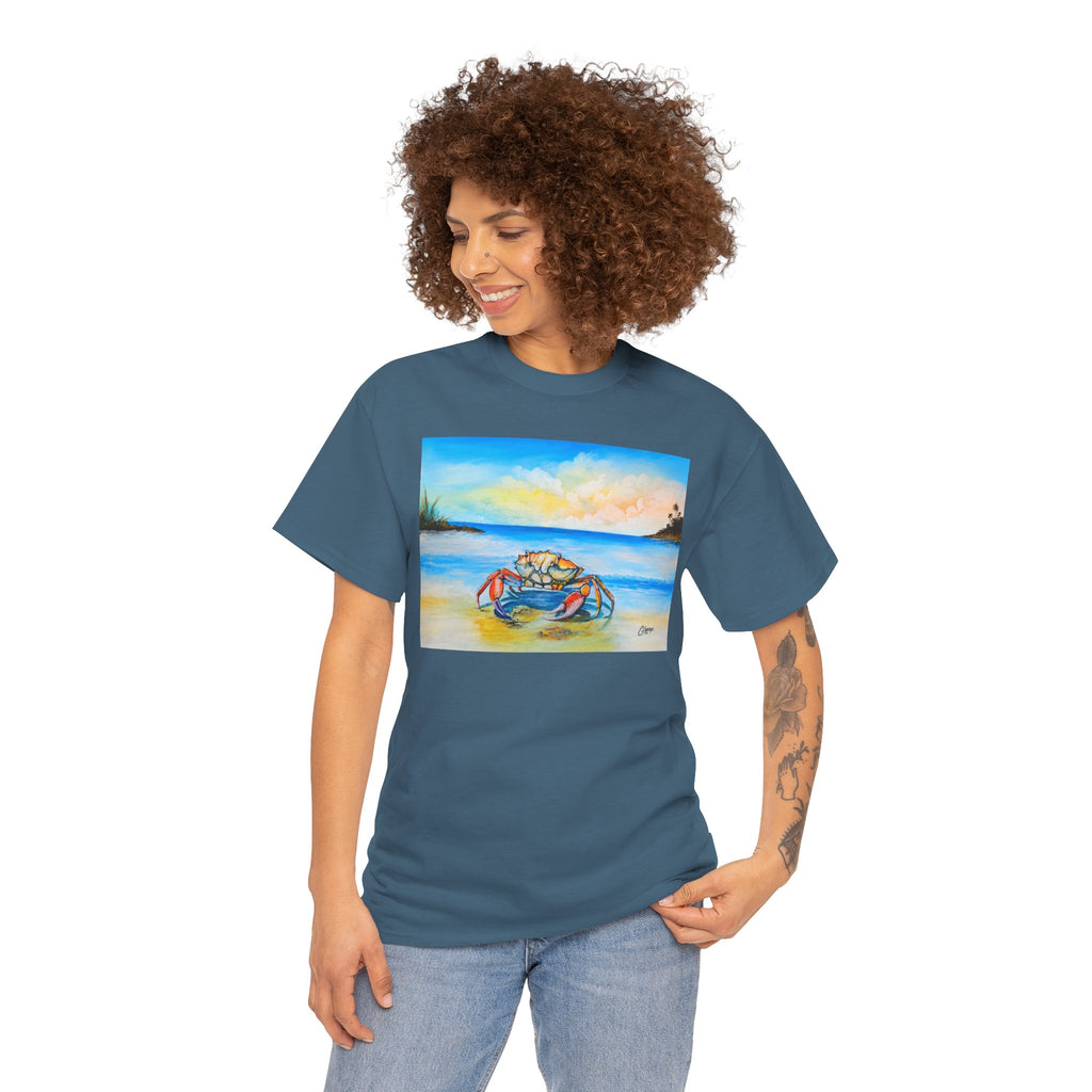 Coastal Crab Beach Sunset T-Shirt
