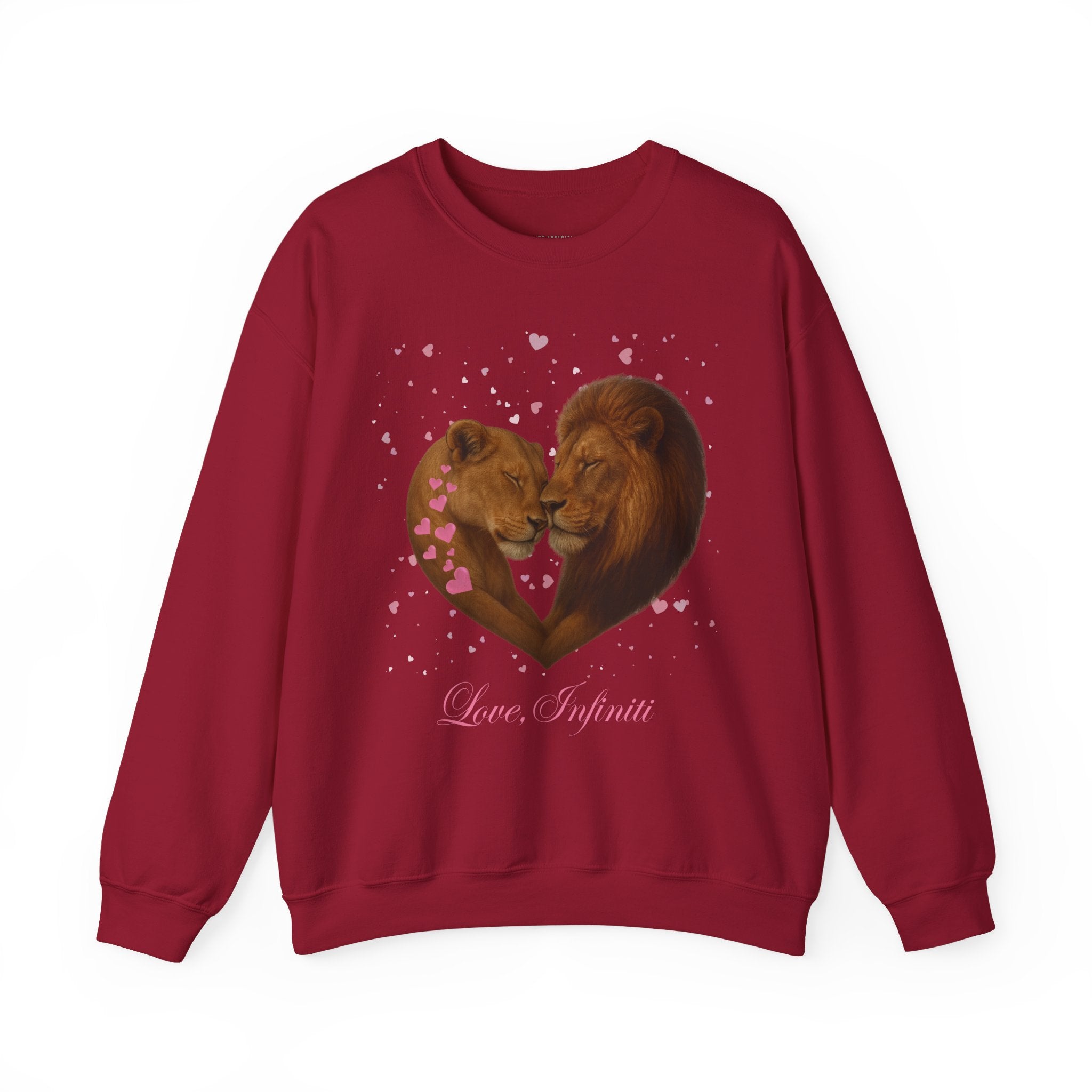 Lion Hearts - Love, Infiniti Unisex Crewneck Sweater