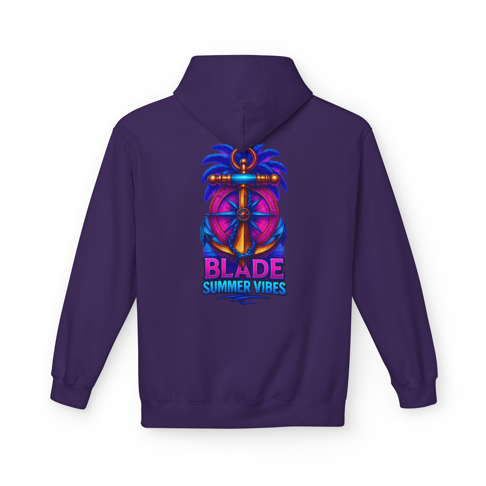 Anchor/Compass Pink/Blue Hoodie