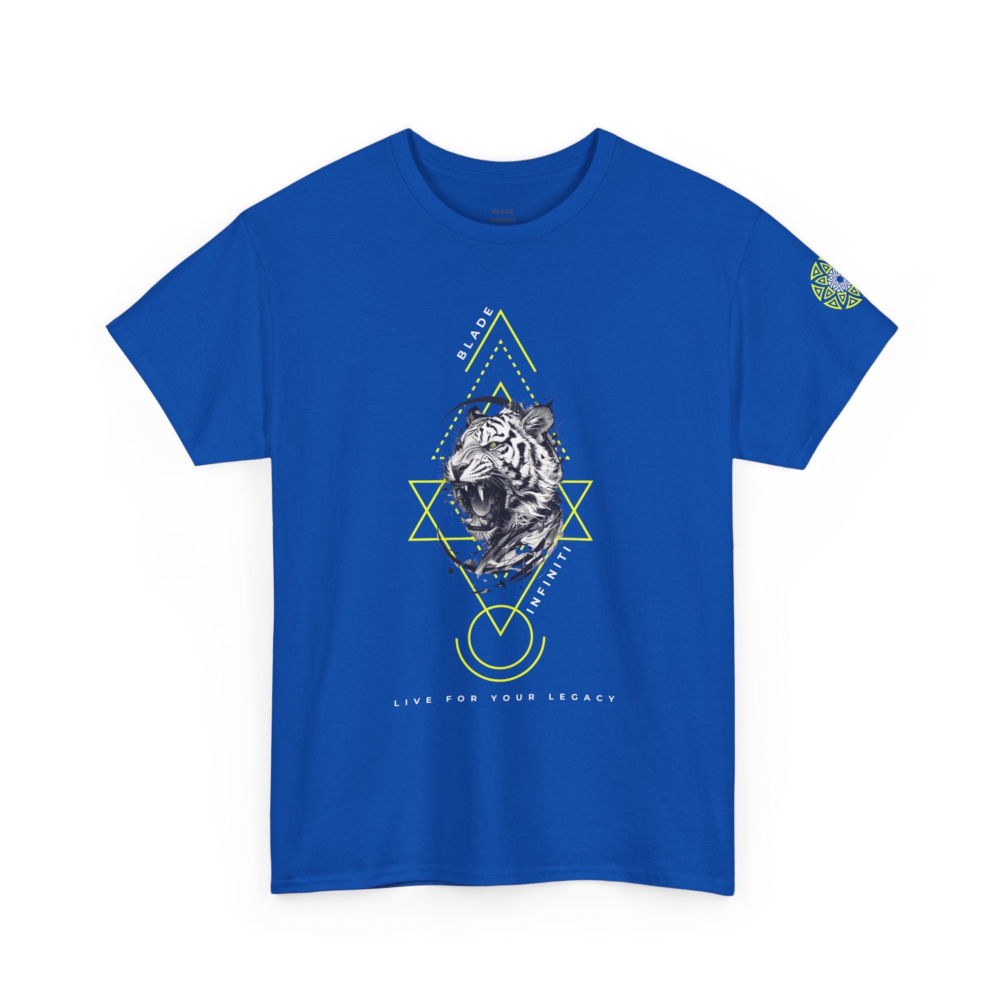 Geometric King Neon Green Tiger T-Shirt