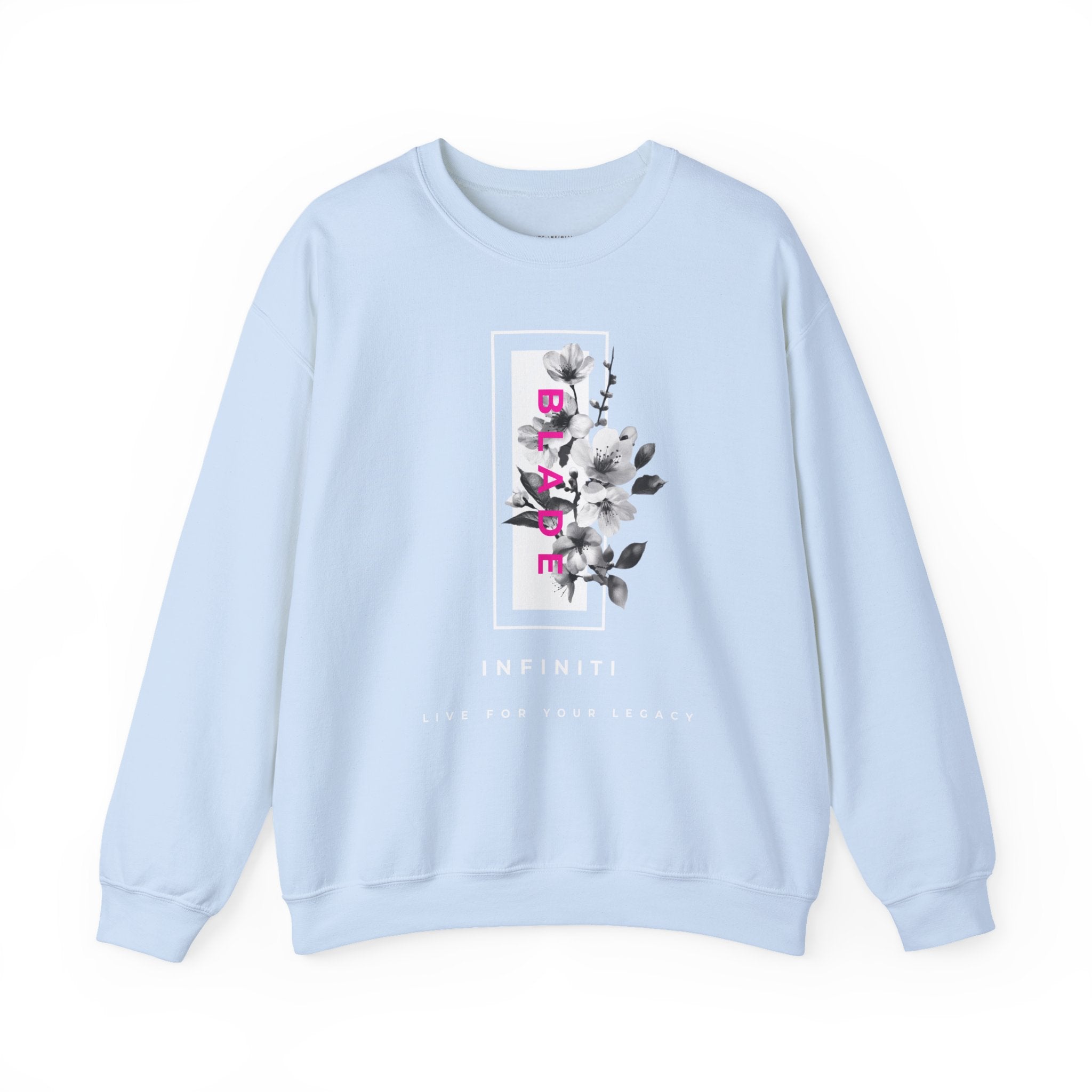 Bloom Bae Deep Pink Floral Unisex Crewneck Sweater