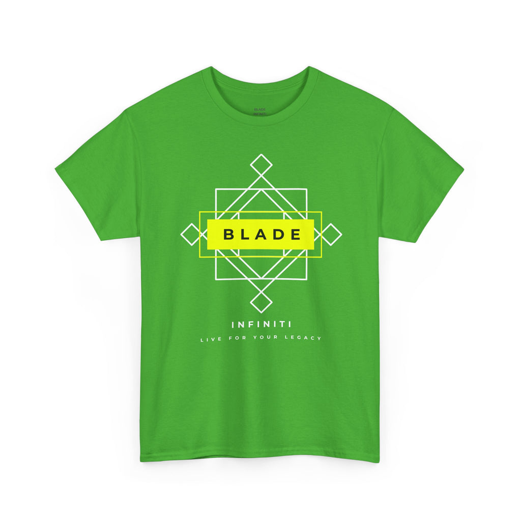 Geometric Infiniti Neon Green/White T-Shirt