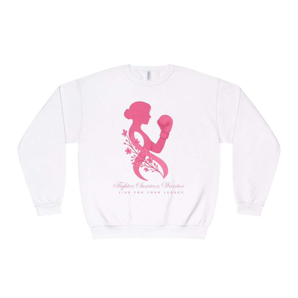 Fighter. Survivor. Warrior | Breast Cancer Sweatshirt/Sweater