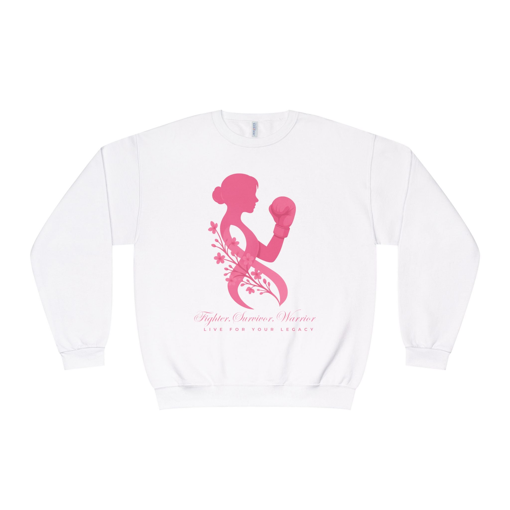Fighter. Survivor. Warrior | Breast Cancer Sweatshirt/Sweater
