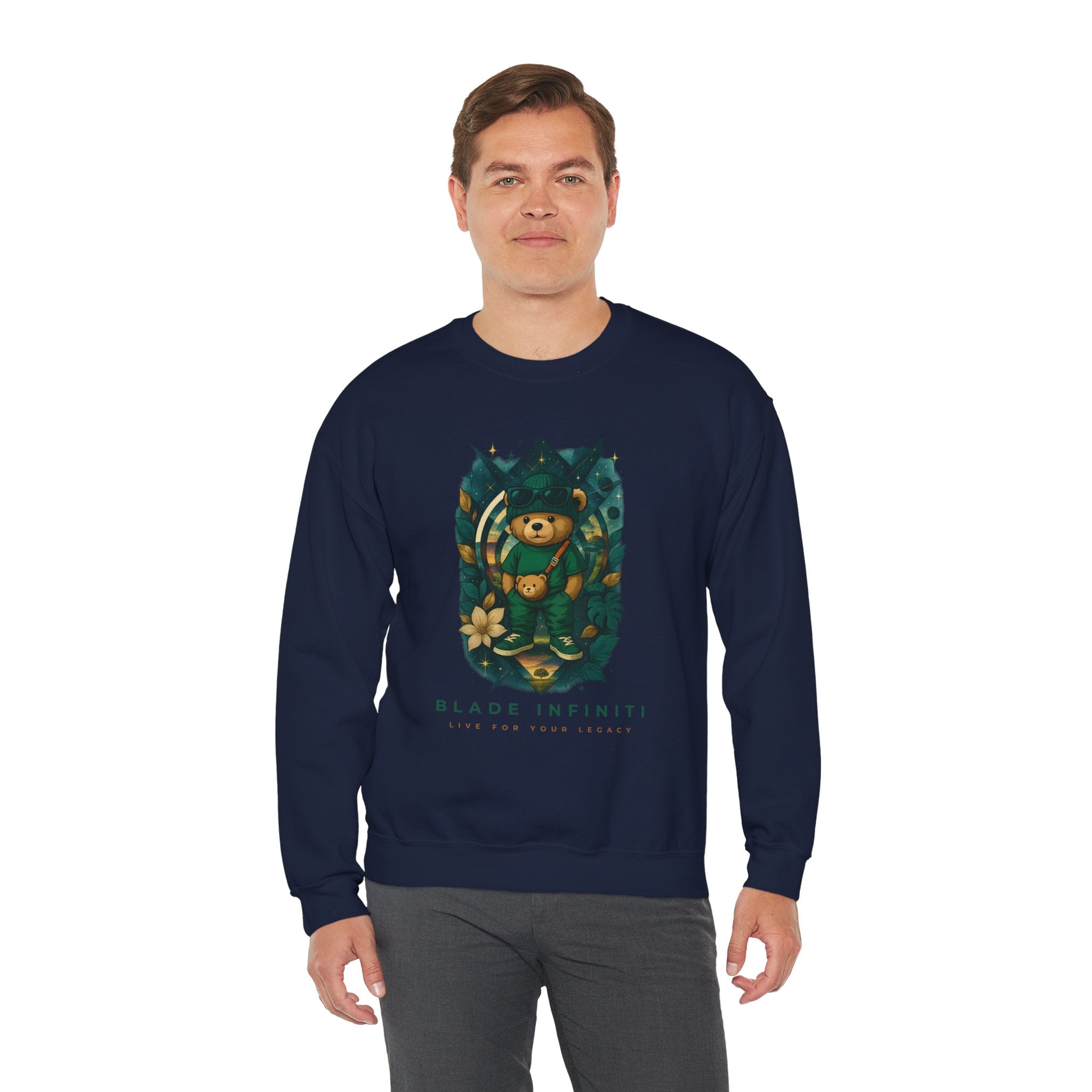 Galactic Teddy Bear V1 Unisex Crewneck Sweater