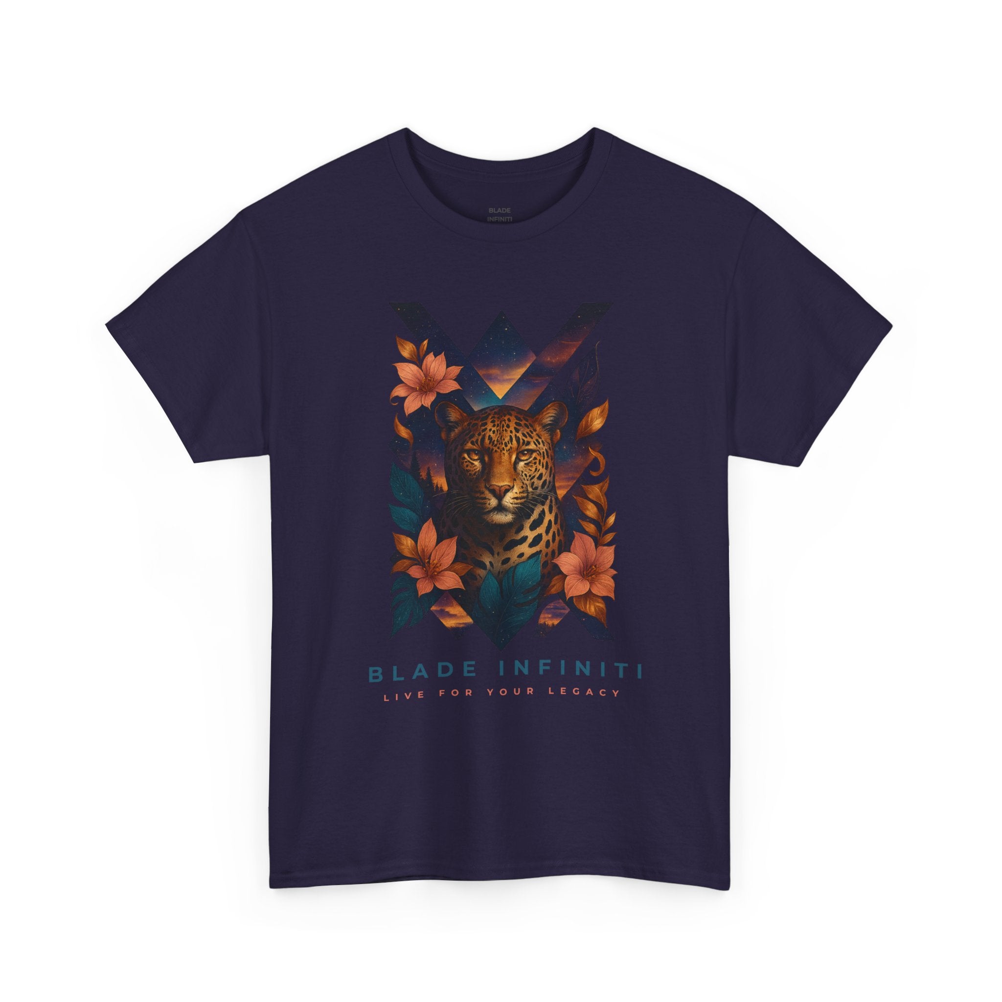 Bladeverse Galactic Jungle Leopard/Floral T-Shirt