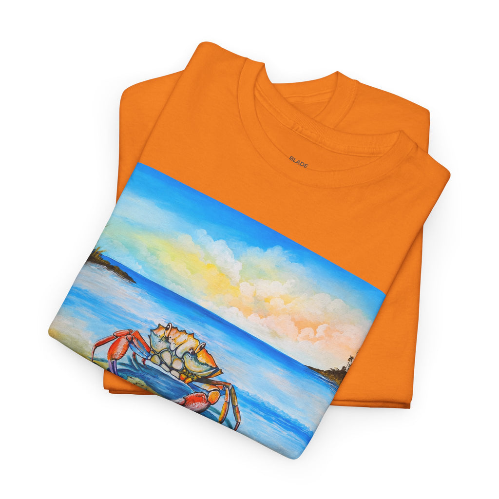 Coastal Crab Beach Sunset T-Shirt