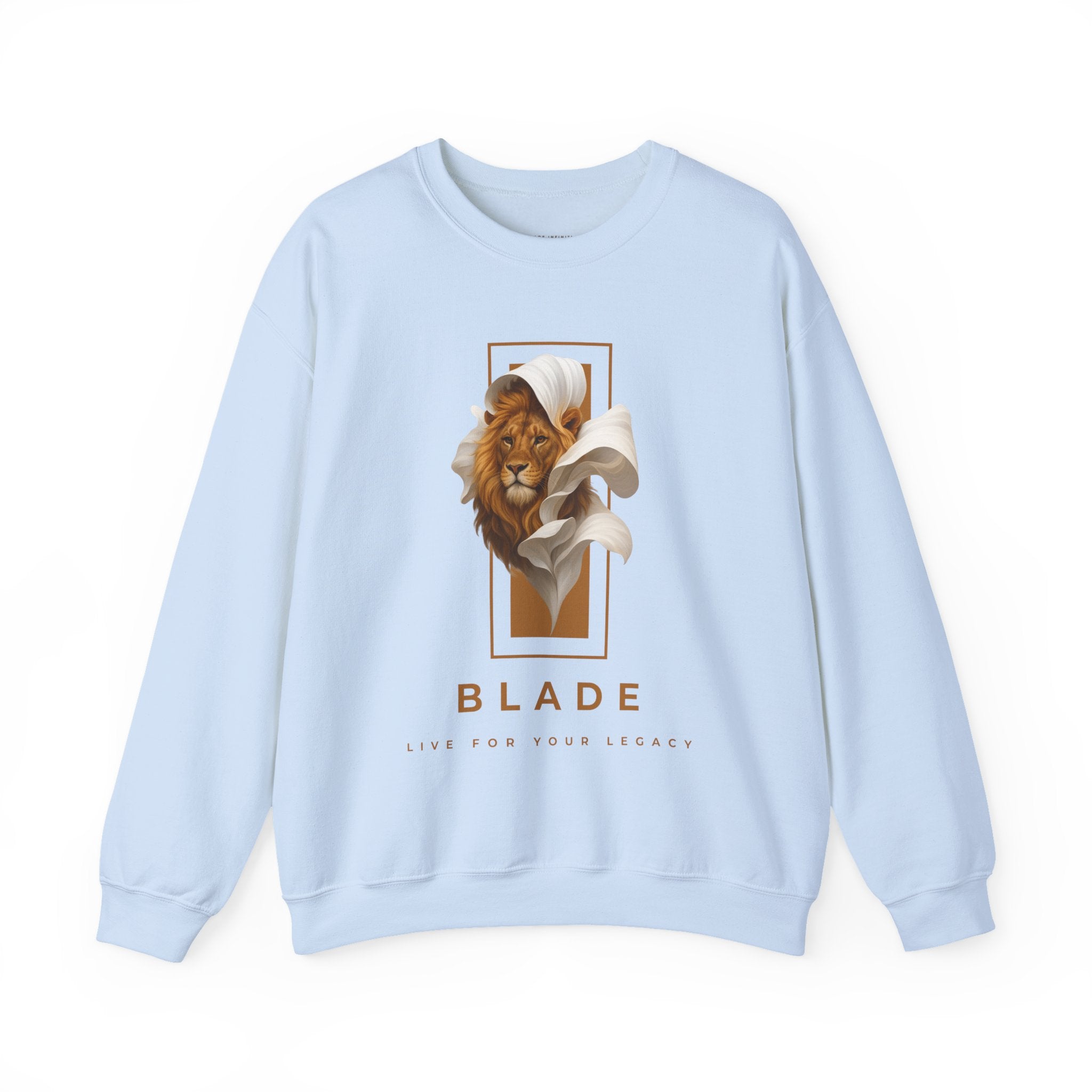 Majestic Bloom Lion Unisex Crewneck Sweater