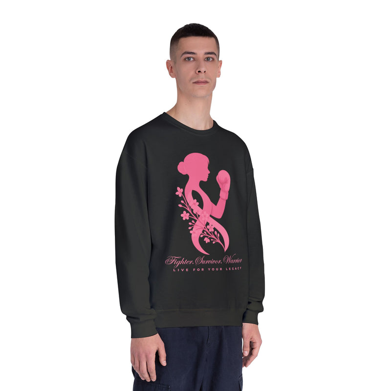 Fighter. Survivor. Warrior | Breast Cancer Sweatshirt/Sweater