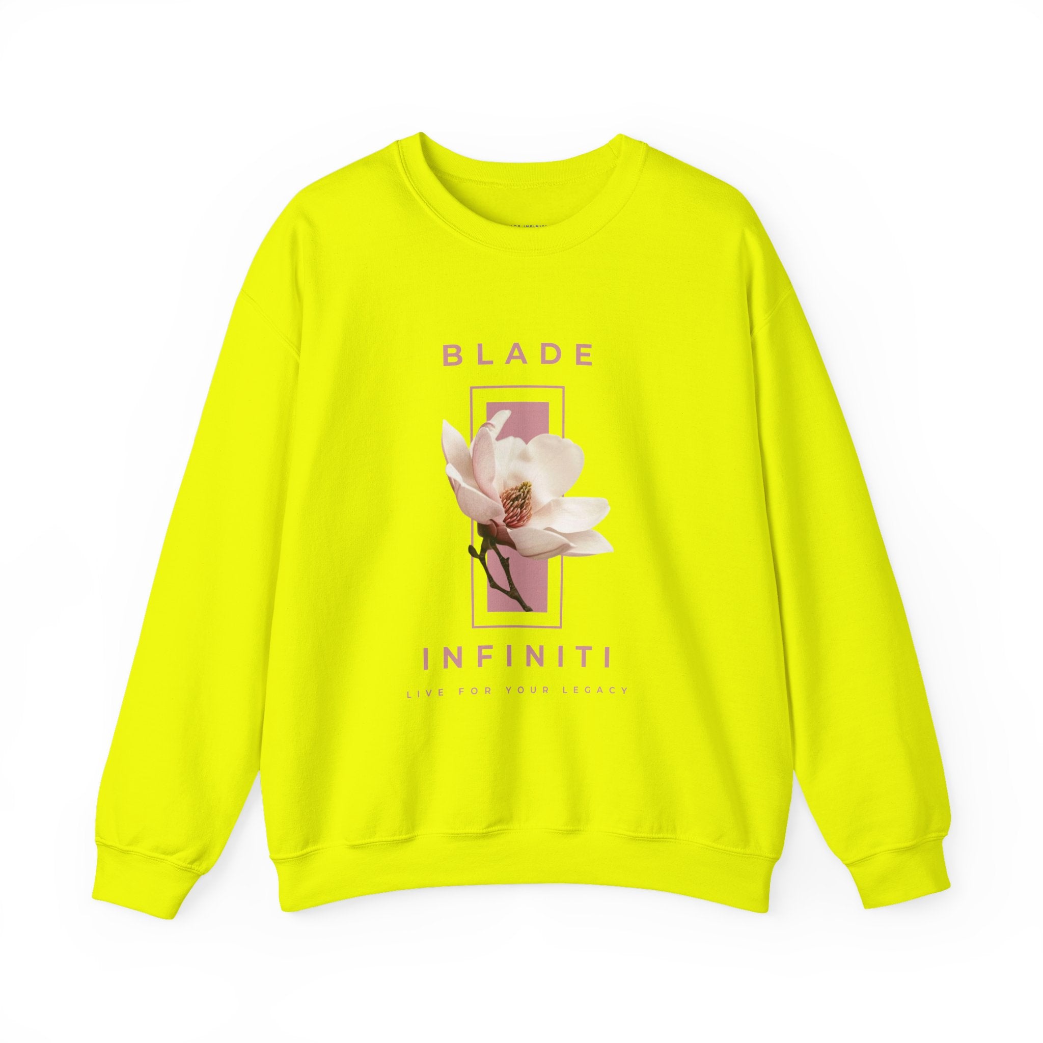Essence of Infiniti Pink/Cream Floral Crewneck Sweater