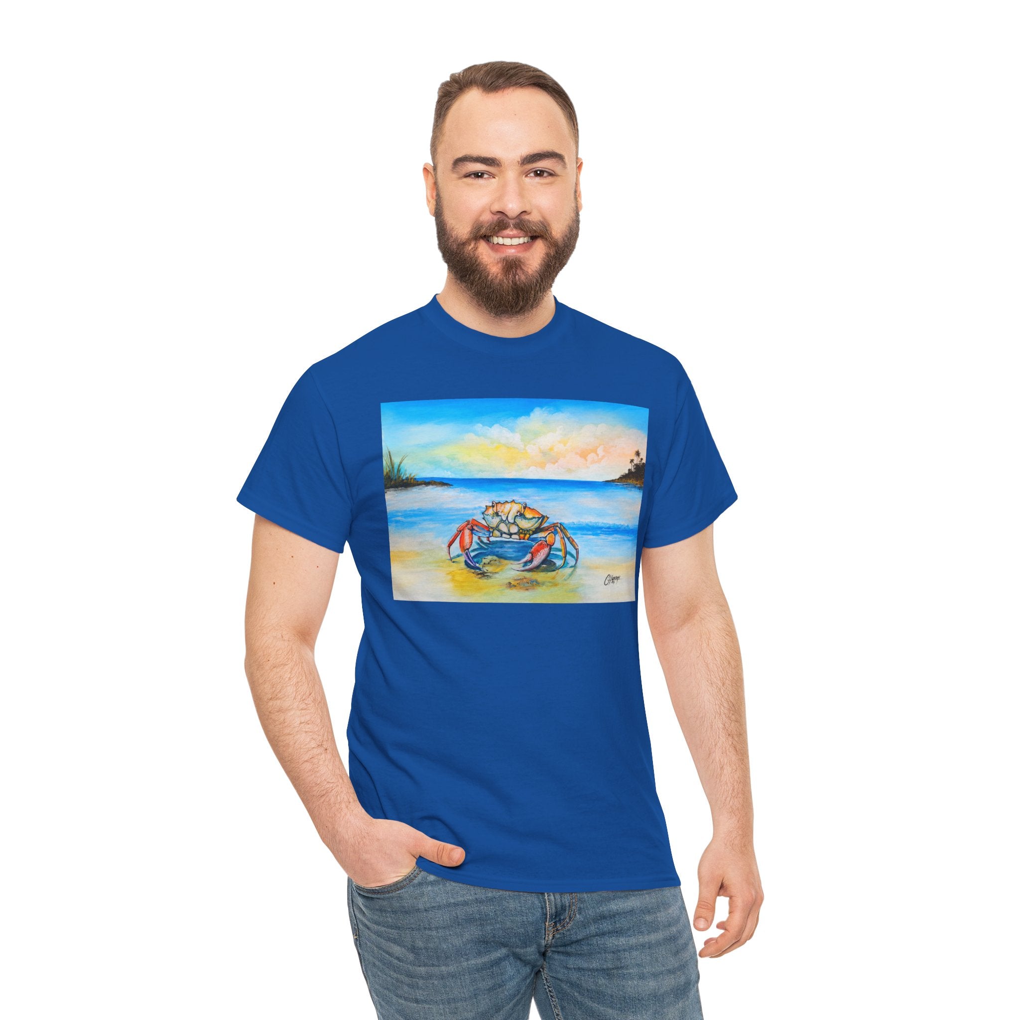 Coastal Crab Beach Sunset T-Shirt