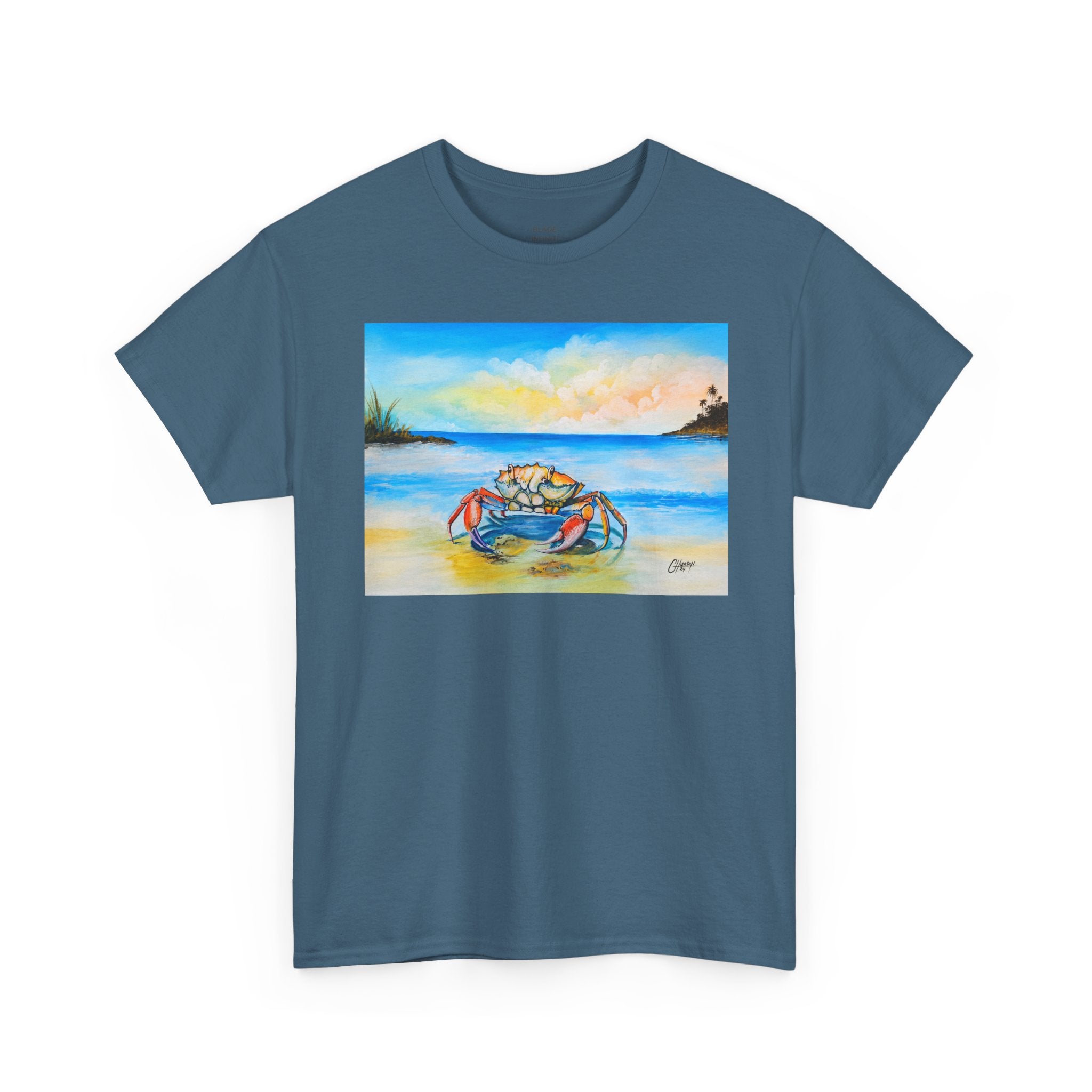 Coastal Crab Beach Sunset T-Shirt