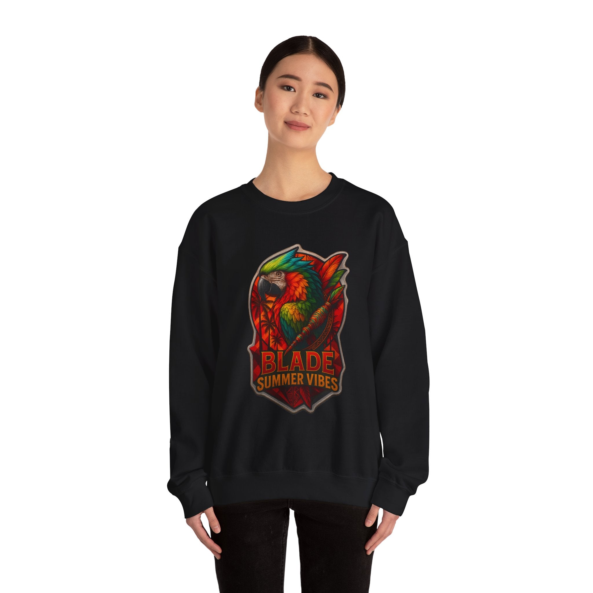Aztec Parrot Unisex Crewneck Sweater