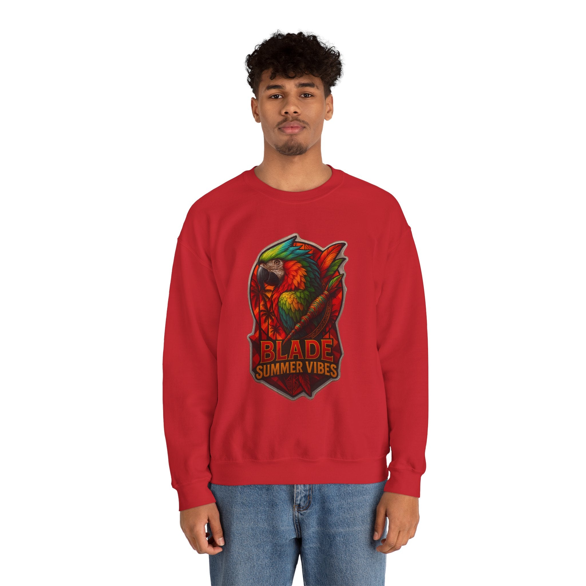 Aztec Parrot Unisex Crewneck Sweater