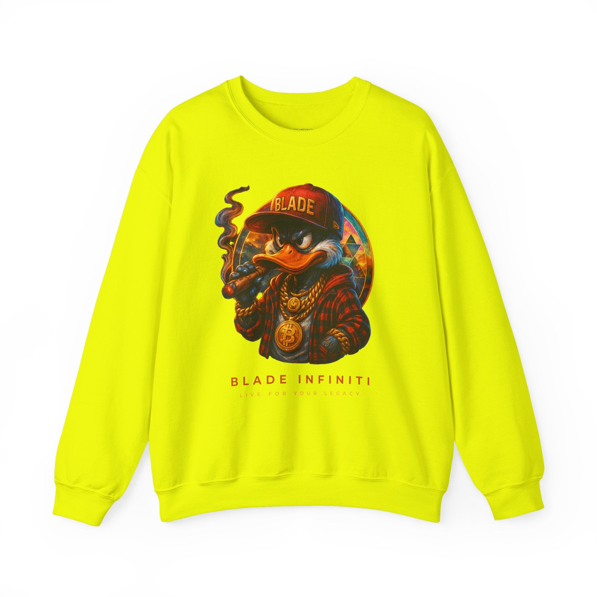 Galactic Weed/Pot Duck Unisex Crewneck Sweater