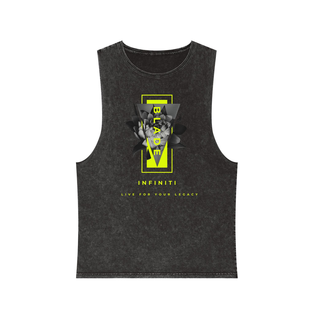 Flora Essence Neon Green Floral Tank Top