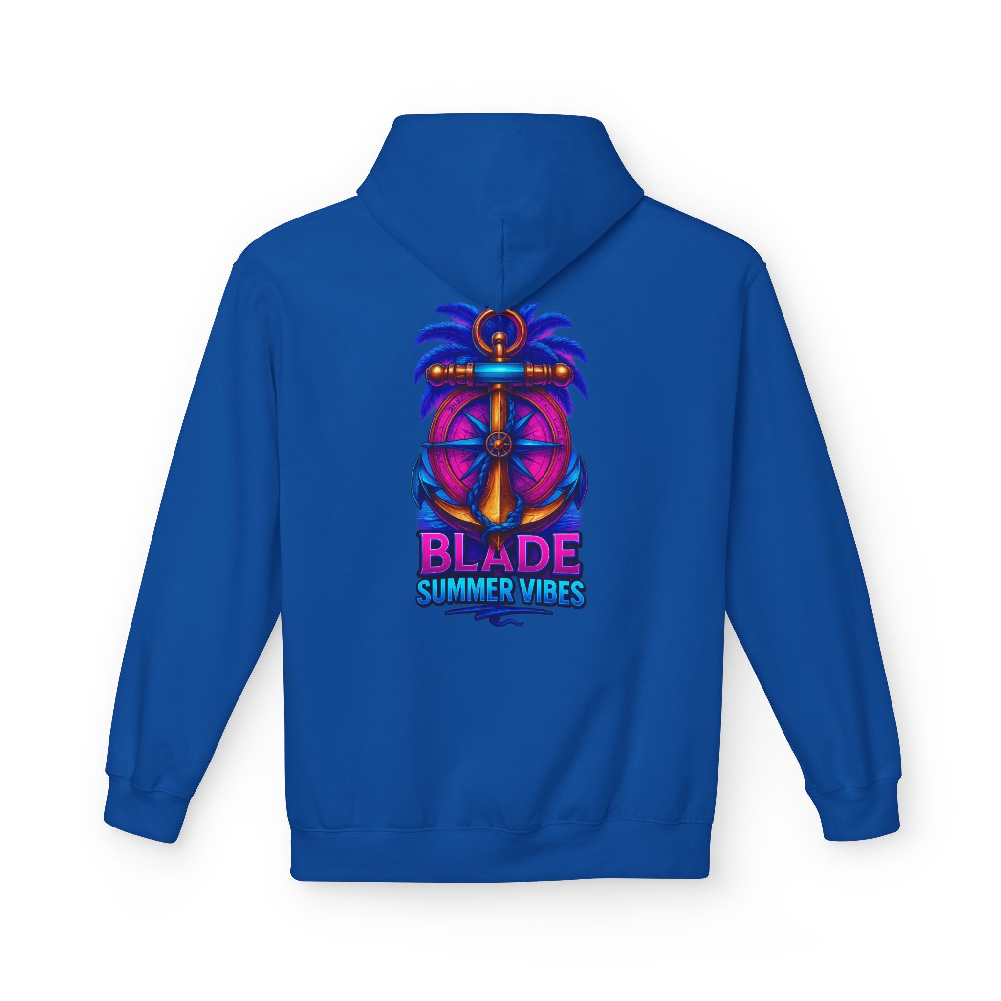 Anchor/Compass Pink/Blue Hoodie