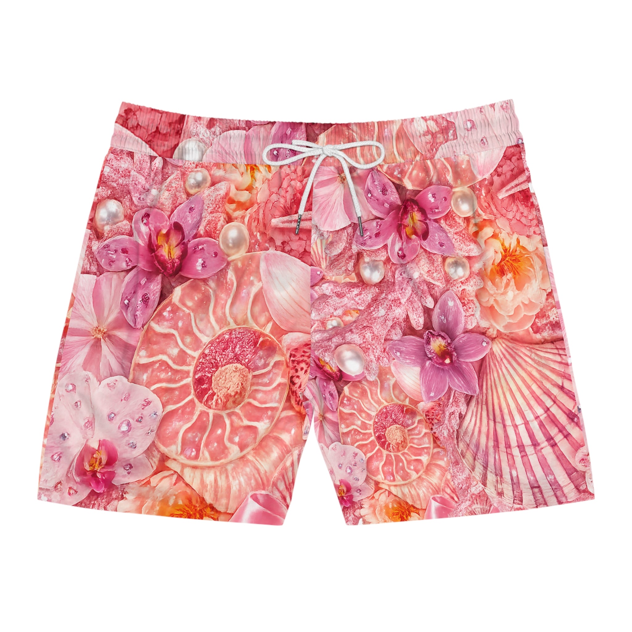 Floral Pink Multi Men’s Swim Trunks
