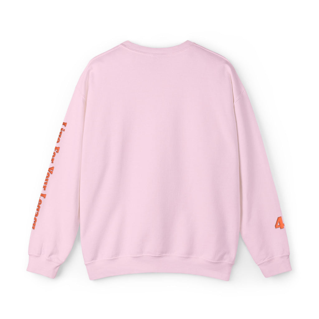 Blade Legacy Puff Stencil Orange Crewneck Sweater
