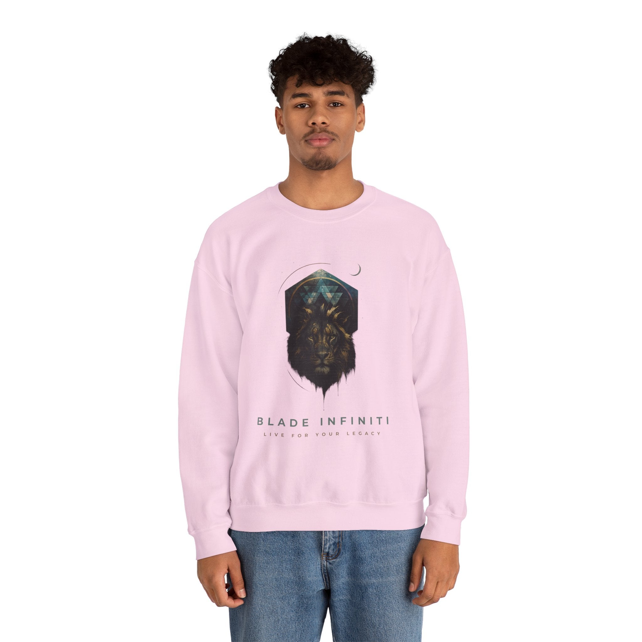 Galactic Lion Unisex Crewneck Sweater
