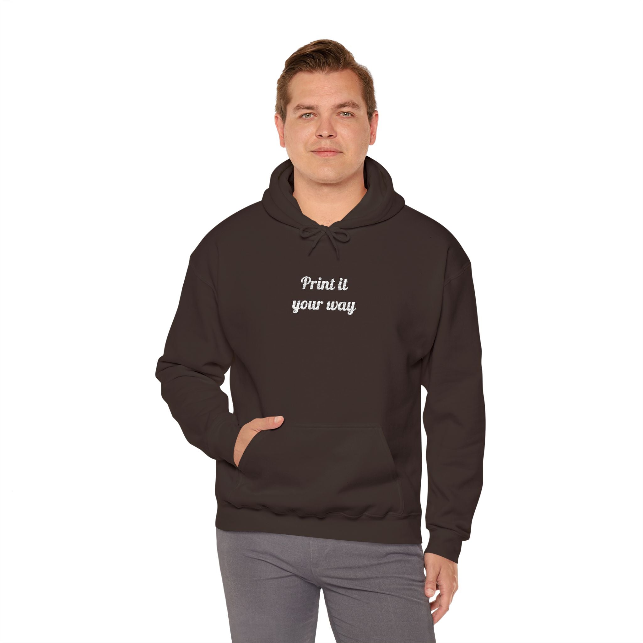 Custom Embroidered Unisex Hoodie – Ethically Sourced Cotton Blend