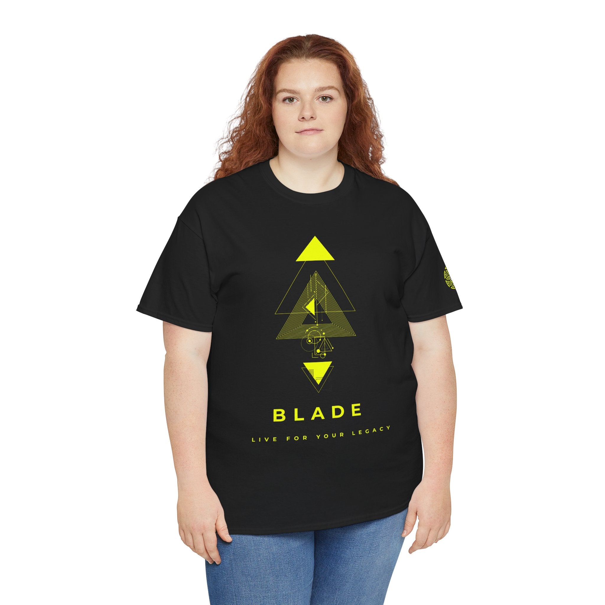 Geometric Odyssey Neon Green TX T-Shirt