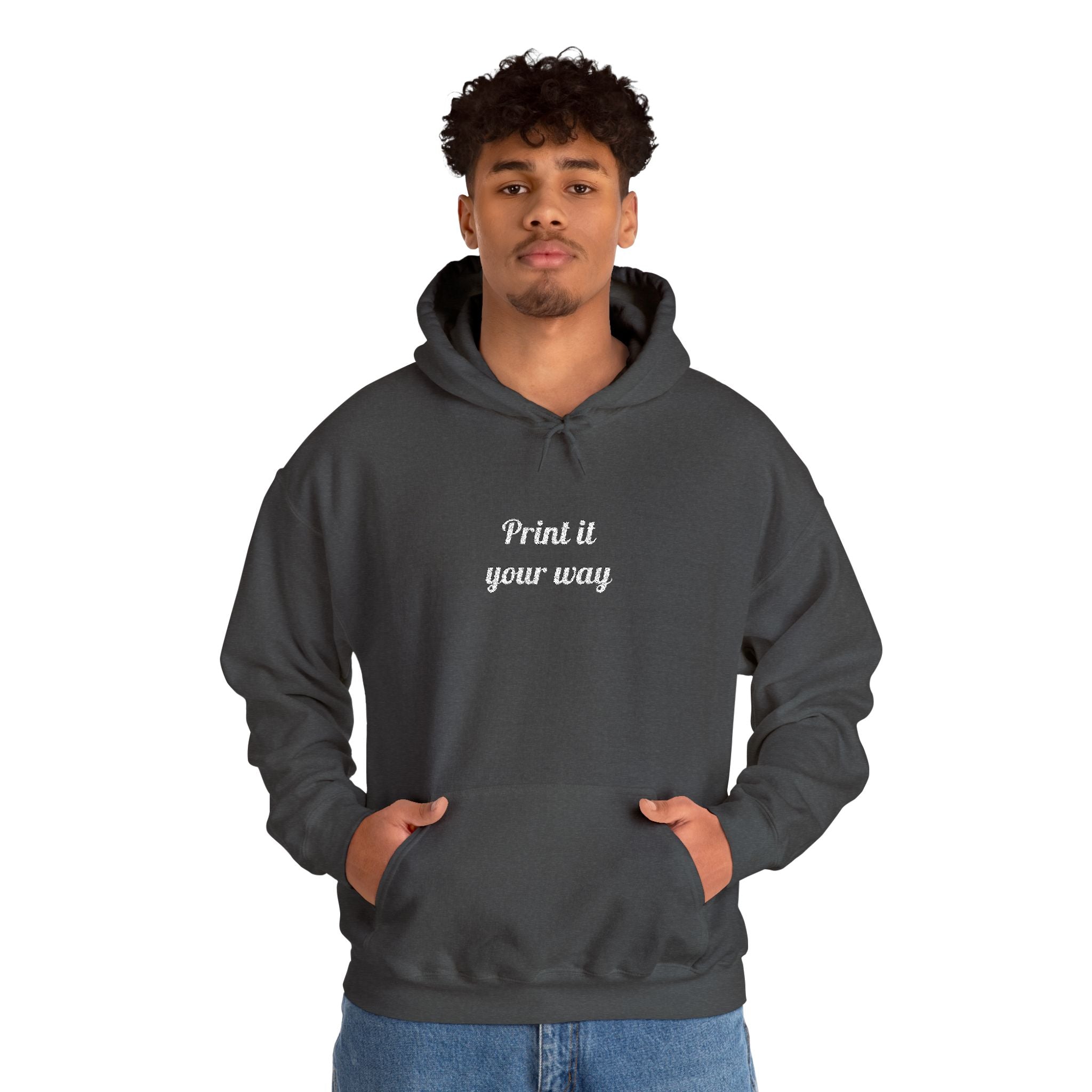 Custom Embroidered Unisex Hoodie – Ethically Sourced Cotton Blend