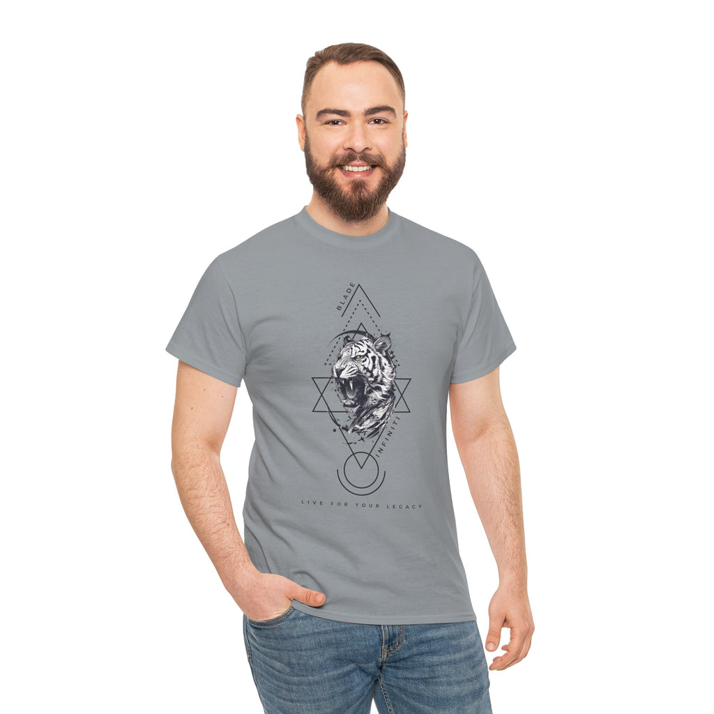Geometric King Black TX Tiger T-Shirt