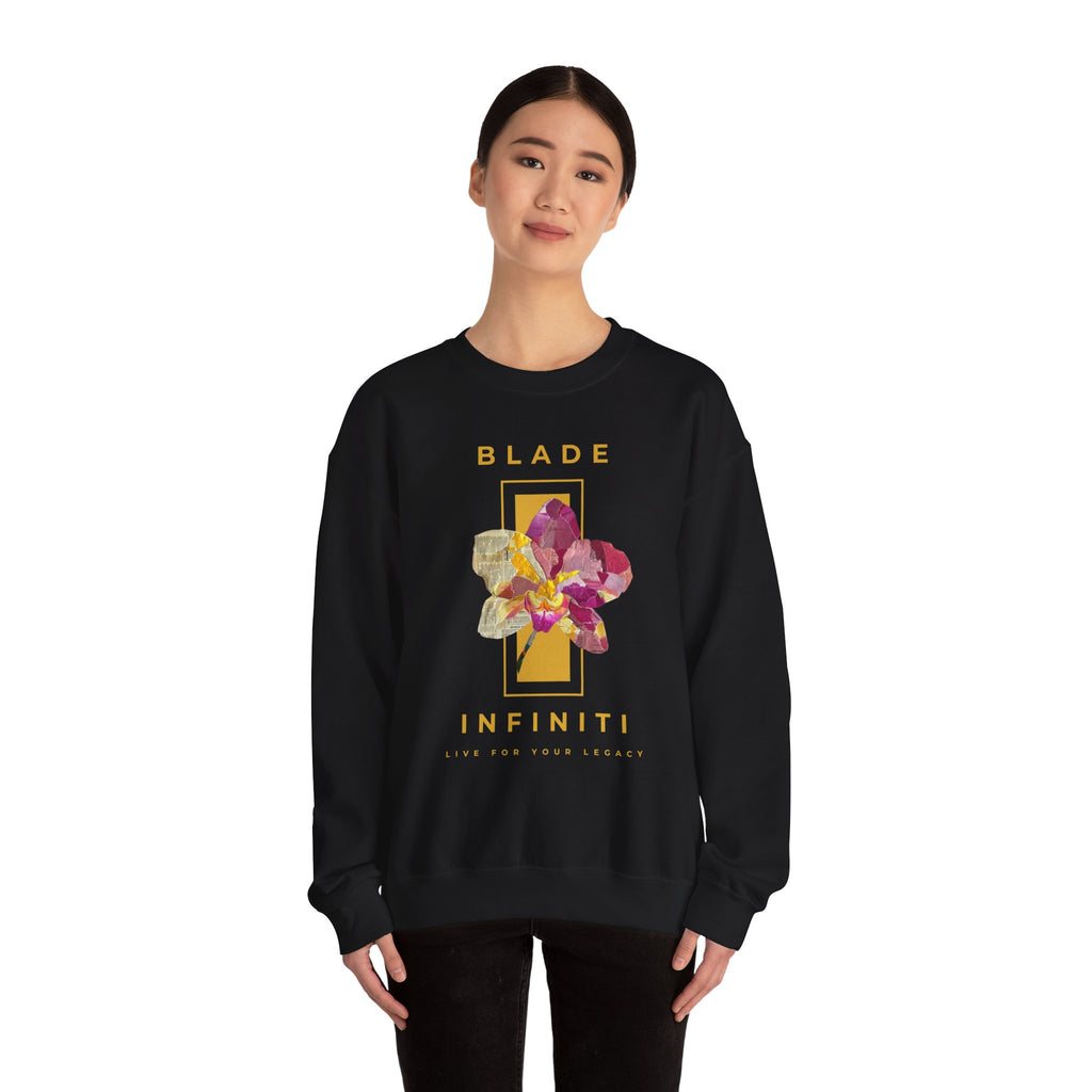 Essence of Infiniti Yellow Floral Unisex Crewneck Sweater