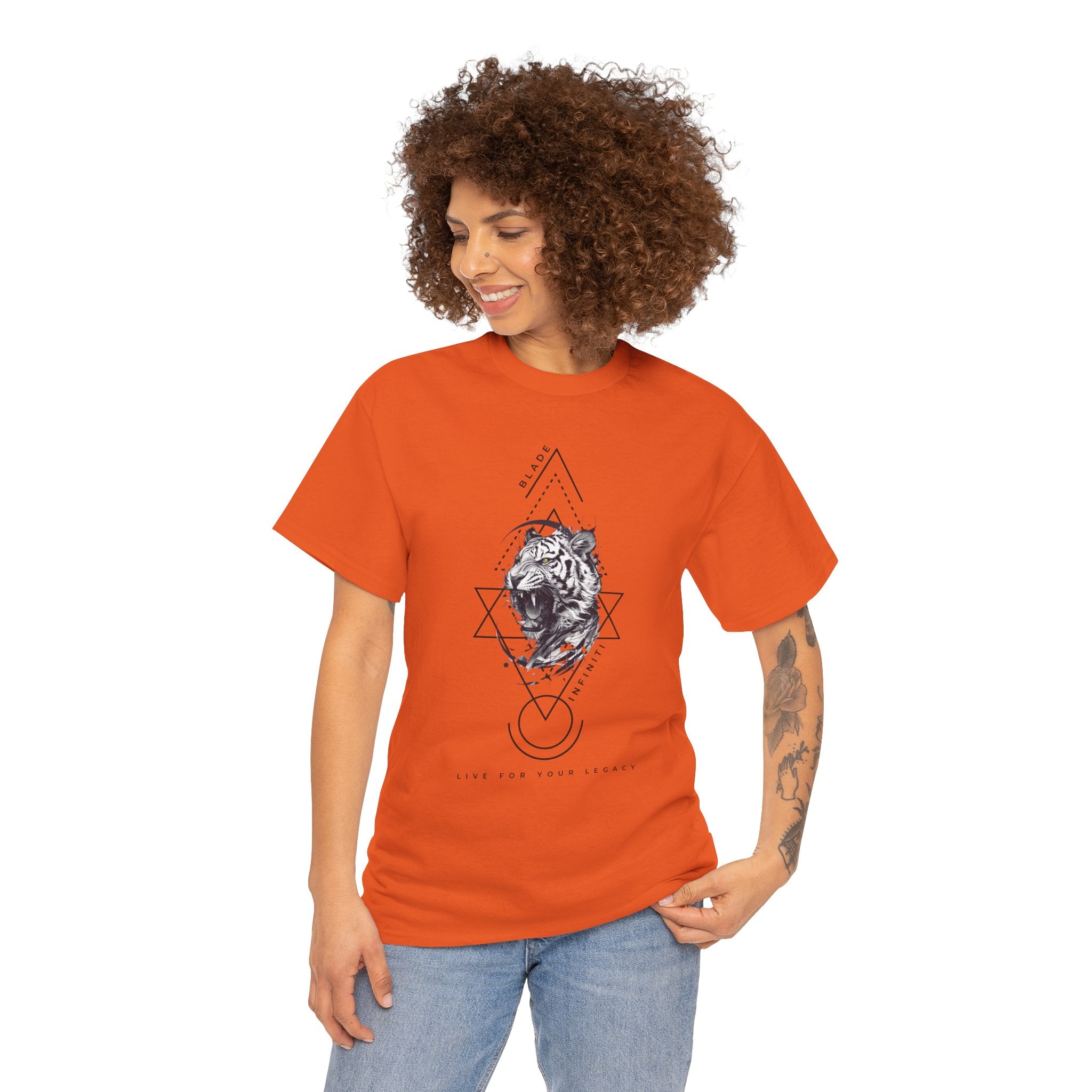 Geometric King Black TX Tiger T-Shirt
