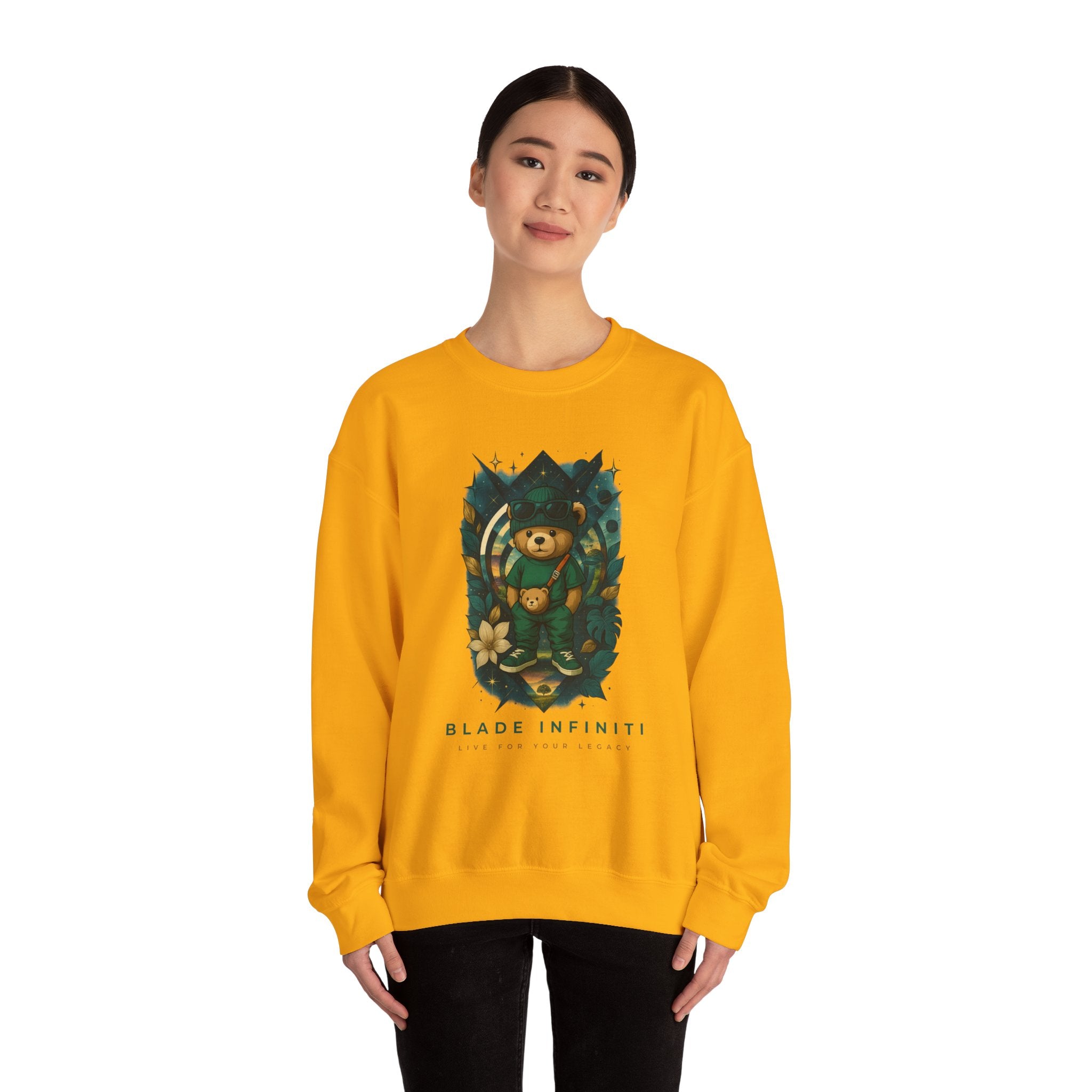 Galactic Teddy Bear V1 Unisex Crewneck Sweater