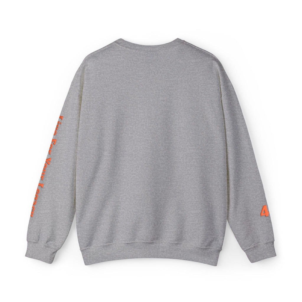 Blade Legacy Puff Stencil Orange Crewneck Sweater