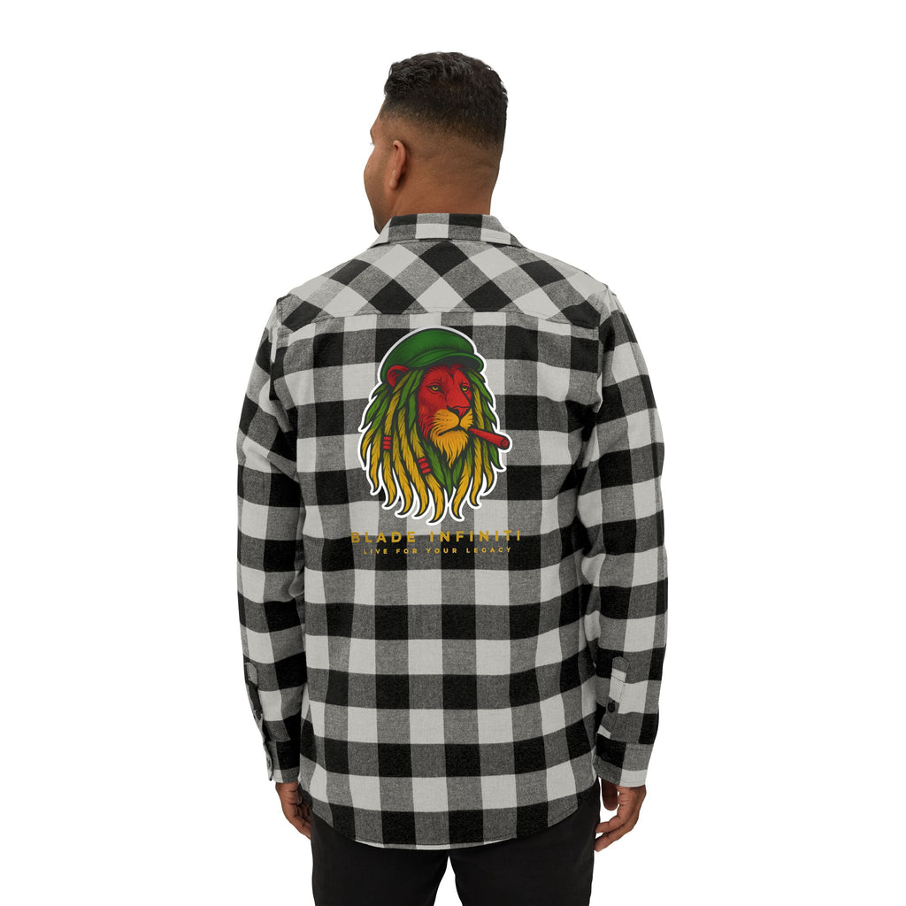 Rasta Lion Version 3 Flannel Shirt
