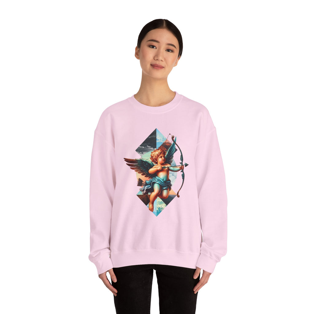 Cupid's Bow Blue + Arrow - Love, Infiniti Unisex Crewneck Sweater