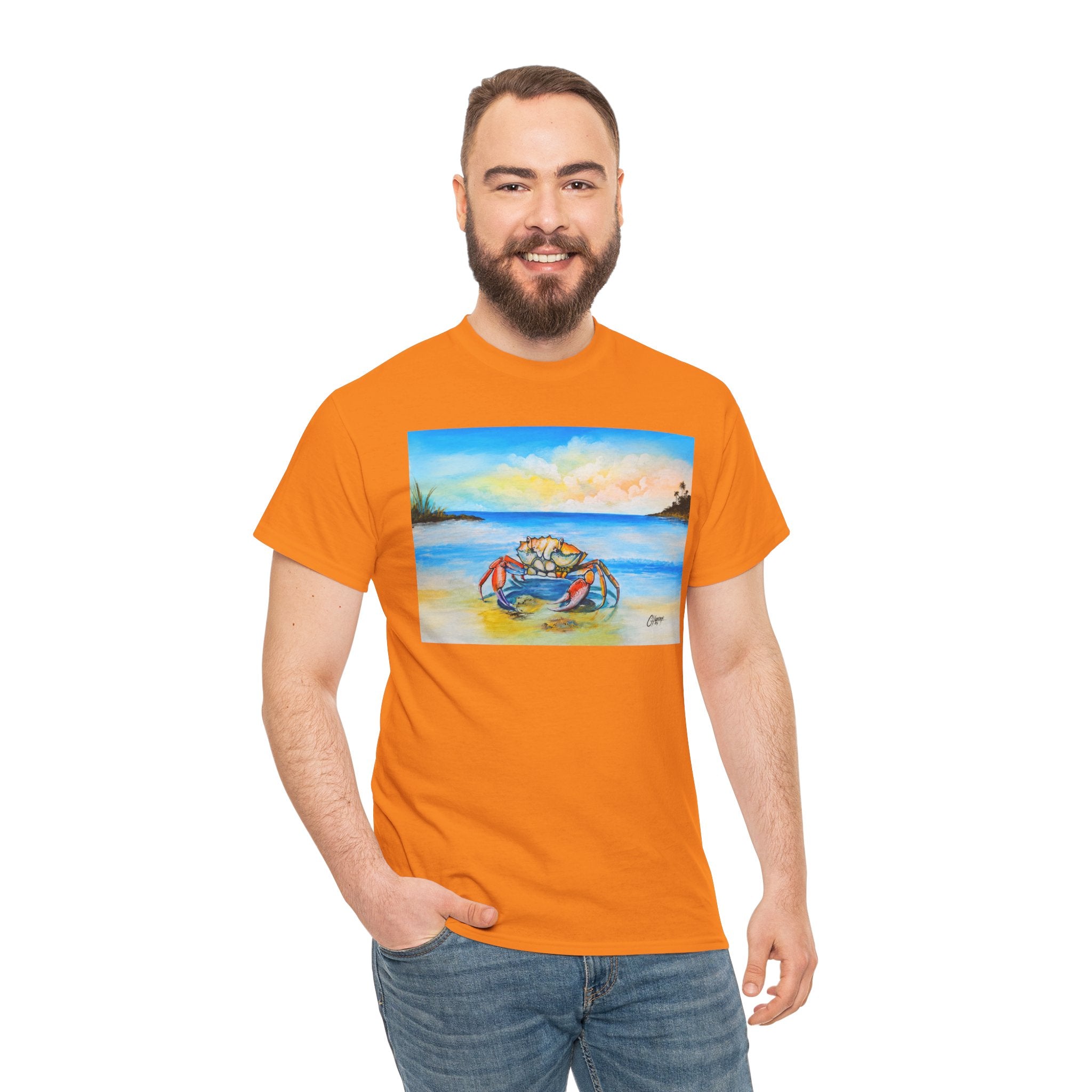 Coastal Crab Beach Sunset T-Shirt