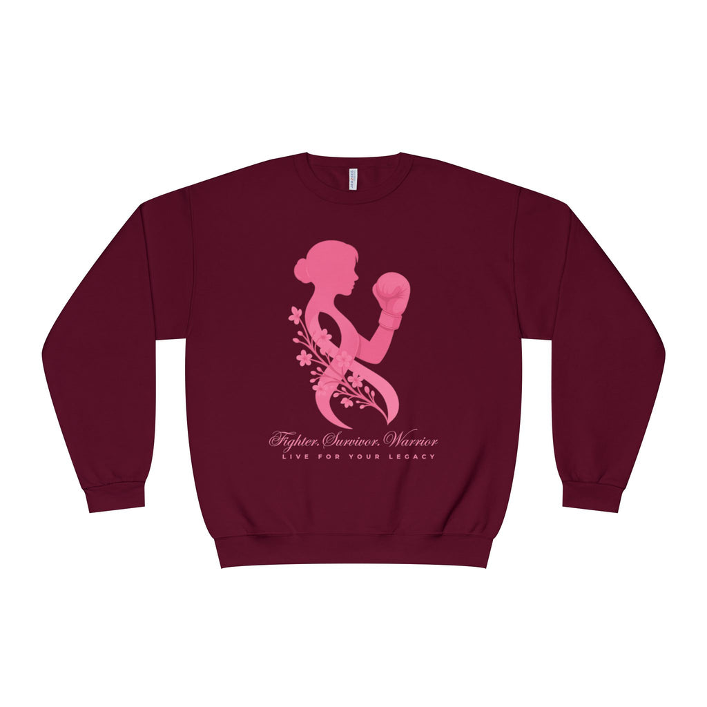 Fighter. Survivor. Warrior | Breast Cancer Sweatshirt/Sweater