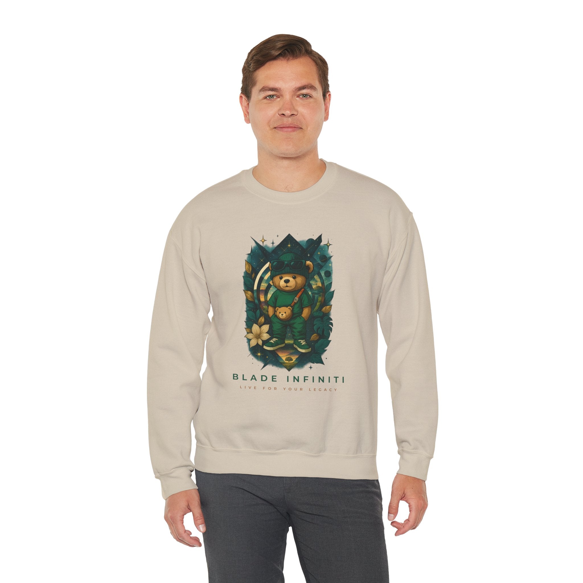 Galactic Teddy Bear V1 Unisex Crewneck Sweater