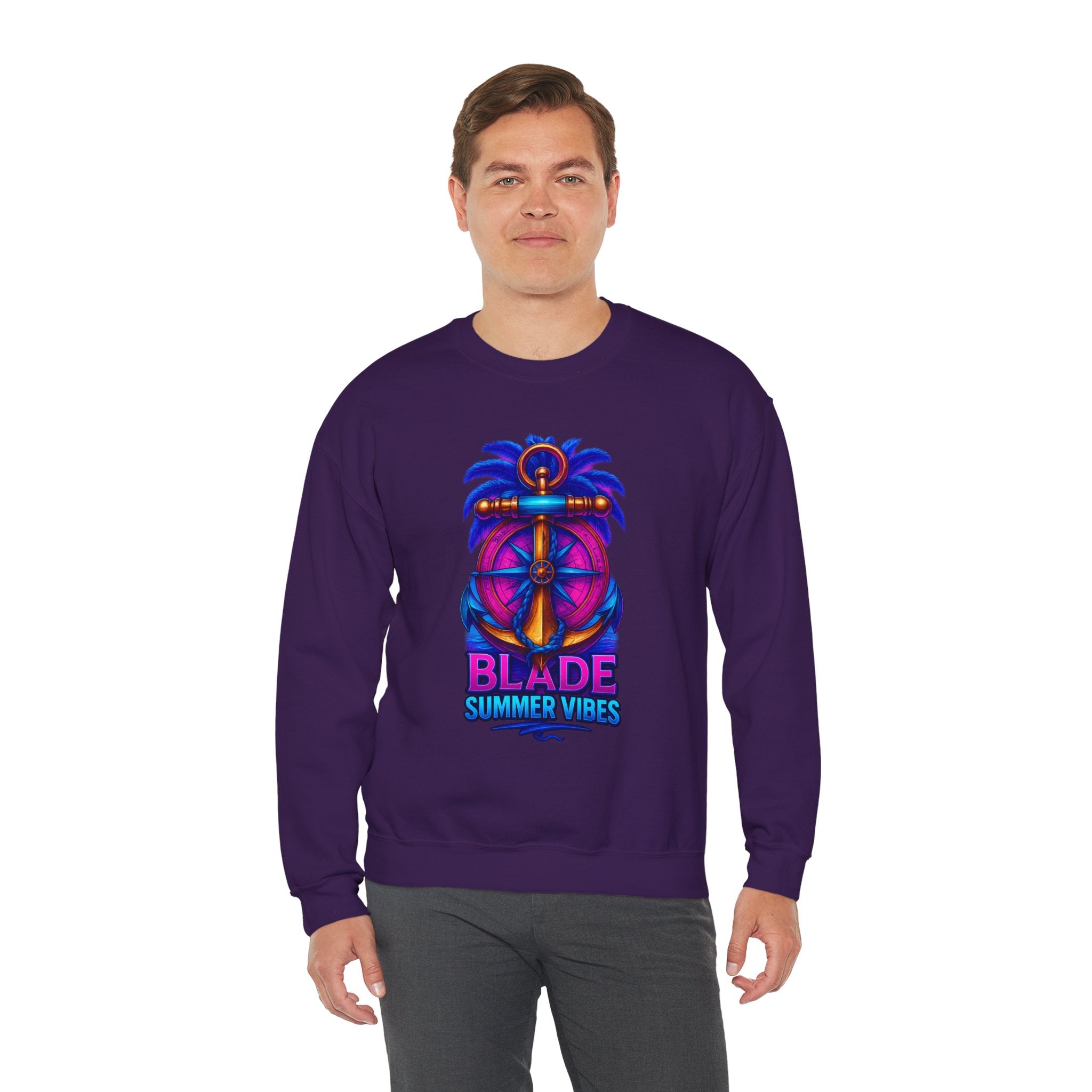 Anchor Compass Unisex Crewneck Sweater